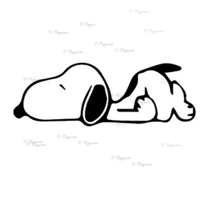 Sleeping Snoopy Vinyl Decal Sticker for Home, wall, décor, bar, Car, bedroom - Picture 1 of 27