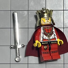LEGO Castle Kingdoms Lion King Minifigure w/ Plume cas511 Chess King E5 29