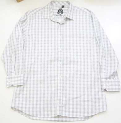 Camisa de vestir blanca de algodón para hombre 17,5 32/33 manga larga para hombre lavandería inglesa 1766 Foto 1 de 4