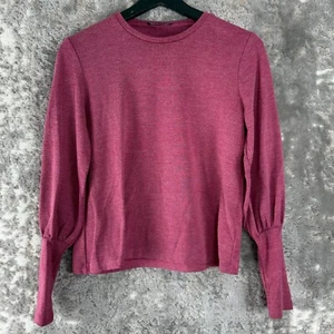 The Fifth Label Size XS Stretch Crew Neck Top Pink Long Sleeve Casual Pullover - Picture 1 of 8