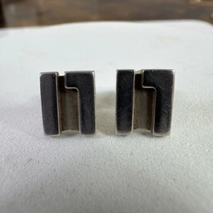 Gucci G Logo Sterling Silver Pierced Earrings - Picture 1 of 11