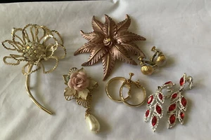 Pendientes Napier vintage, broche Sarah Coventry, prendedor 1928 y otros - Imagen 1 de 9