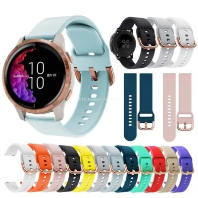 Replacement Sport Watch band Silicone Strap For Garmin Venu / Venu Sq / Sq Music