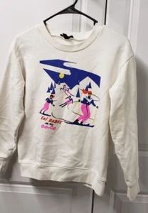 J Crew Women's Sweatshirt Size: XS CUTE Pullover Beach Babes on the Go Go - Picture 1 of 11