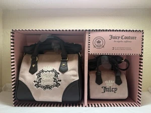 Juicy Couture Heritage Mommy & Me Satchel Bag Set Dusty Blush Pink NWT - Picture 1 of 8