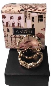 AVON Celestial Spirits Stacking Stars Ring Size 10 NIB - Foto 1 di 10
