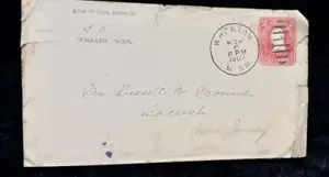 Briefmarkenumschlag 1907 Wheaton MINN 2 Cent Rundsiegel Postgeschichte Serie - Bild 1 von 3