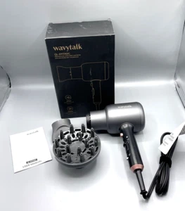 Wavytalk 1875W Ionic Hair Dryer with Diffuser Grey/Pink - Picture 1 of 8