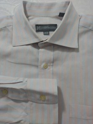Camisa de vestir para hombre Hickey Freeman manga larga - azul rojo - talla 16-33 Foto 1 de 4