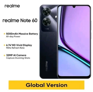 Realme Note 60 3+64GB Dual SIM 4G Unlocked Android Smartphone - Global Version - Picture 1 of 12