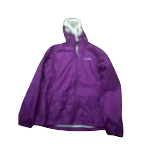 Columbia Womens Jacket Medium Purple SherpaLined Hooded Coat - Picture 1 of 6