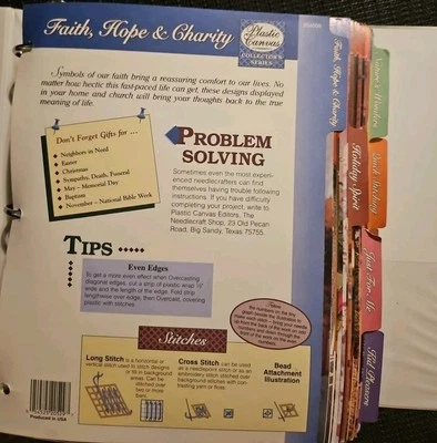The Needlecraft Shop Plastic Canvas Collector's Series Binder W/ 108 + Patterns - Image 1 of 4