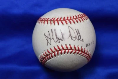 Albert Belle Beckett BAS Autógrafo Liga Americana OAL Firmado Béisbol Foto 1 de 2