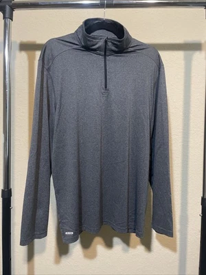Pulôver Starter 1/4 com zíper cinza tamanho G - Imagem 1 de 4