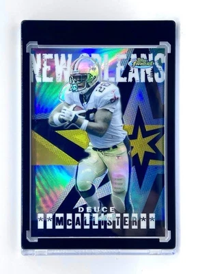 2004 Topps Finest Deuce McAllister Gold Refractor /50 SP NO Saints #45 - Image 1 of 2