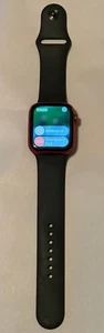 Apple Watch Series 6 44MM Aluminum Product Red w/ Black Band AS-IS, Parts/Repair - Picture 1 of 9