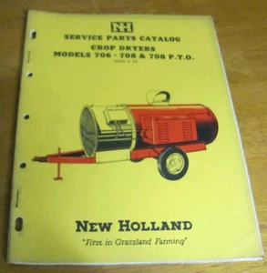 Catálogo de piezas de servicio New Holland secadores de cultivos modelos 706-708 y 708 toma de fuerza - Imagen 1 de 7