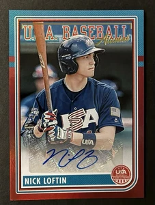 Panini Stars and Stripes 2024 - (Nick Loftin) rojo automático 161/199 (real) - Imagen 1 de 2