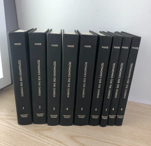 Testimonies For The Church /Ellen G. White 1-9 Complete black 1948 Hardcover Set - Picture 1 of 4