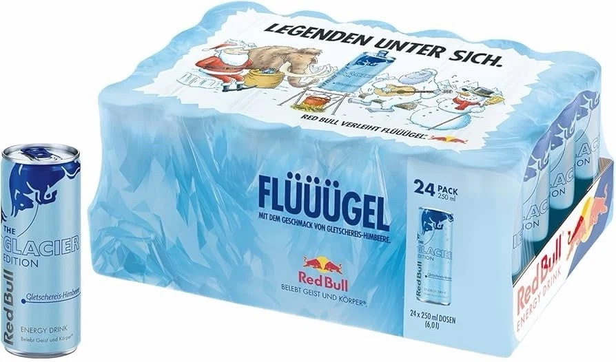 24x Red Bull Gletschereis-Himbeere Glacier 2025 Limited Winter Edition Redbull - Bild 1 von 1