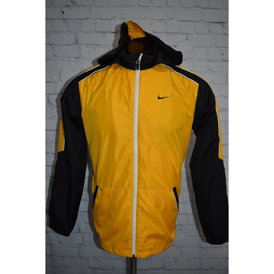 Chaqueta deportiva Nike para niños talla XL dorada amarilla negra poliéster cremallera completa Foto 1 de 4