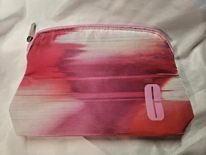 Clinique Kosmetik Make-up Tasche Clutch Tasche Pink/Multi mit Reißverschluss 9" x 6" - Bild 1 von 3