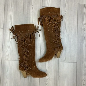 Jeffrey Campbell x Free People Dallas Boot Suede Over The Knee Studded Size 10 - Picture 1 of 9