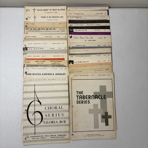 Vintage Posten 23 religiöse Gospel-Noten Lillian’s Lorenz Gaither Choraline + - Bild 1 von 6