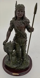 Juliana Sammlung Indianer und Wolf Skulptur Deko Sammlerstück - Bild 1 von 6