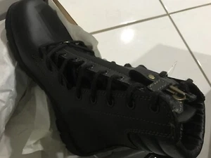NEW OLIVER STRUCTURAL FIRE FIGHTING BOOT BLACK LACE UP ZIP UP SIZE 8 - Picture 1 of 2