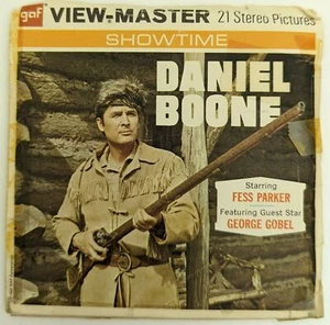 View Master GAF Daniel Boone TV Fess Parker Packet 3 Reels Booklet 1965 - Picture 1 of 5