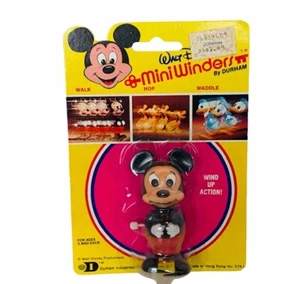 Wind Up Disney Toy Figure vtg Mini Winders Durham MOC SEALED Mickey Mouse world - Picture 1 of 4