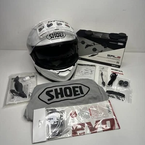 Shoei GT-AIR II  White Full Face Motorcycle Helmet XL with Sena Headset - Bild 1 von 17