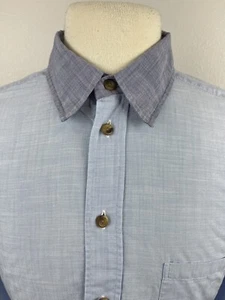 ETON Slim Men’s Blue Nailhead Dress Shirt Contrast Collar Size XL S1 - Picture 1 of 9