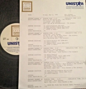 RADIO SHOW 5/11/90 ERIC BURDON SALUTE w/5 ERIC BURDON INTERVIEWS & 12 HUGE HITS - Picture 1 of 1