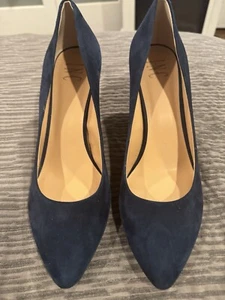 INC Blue Suede Pumps - Size 11M - Picture 1 of 5