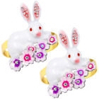 Easter Bunny Napkin Rings for Table Decoration (2pcs)