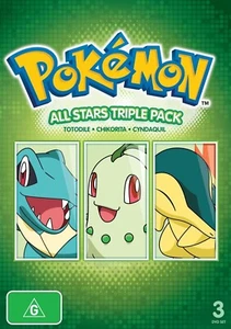 Pokemon Allstars DVD 3 disc set (TOTODILE - CHIKORITA - CYNDAQUIL)-free post - Picture 1 of 2