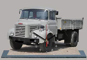CAMION,TRUCK, BERLIET BENNE-03 en horloge en miniature - Picture 1 of 1