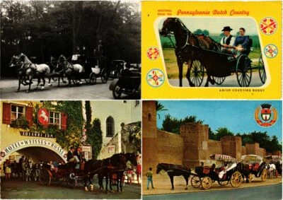 TRANSPORTE CON CABALLOS 100 POSTALES MODERNAS (L3552) Foto 1 de 4