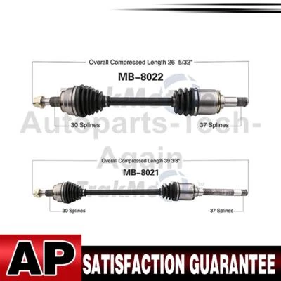 2 ejes delanteros TrakMotive CV para Mercedes-Benz GL320 2007-2009 Foto 1 de 3