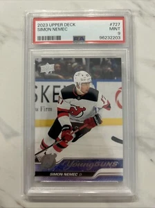 2023-24 Upper Deck Extended Series - Young Guns #727 Simon Nemec (RC) PSA 9 - Picture 1 of 2