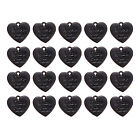 Acrylic Love Tag Pendant Colorful Heart Charms Set for Diy   20pcs