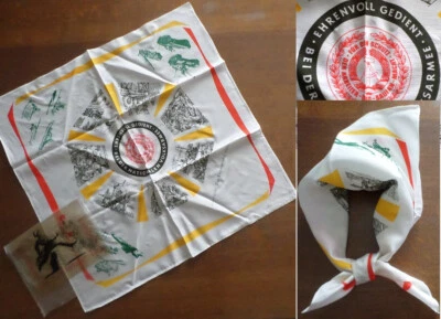 DDR Entlassungstuch / Ehrengeschenk für NVA STASI Ministerium f Staatssicherheit - Bild 1 von 4