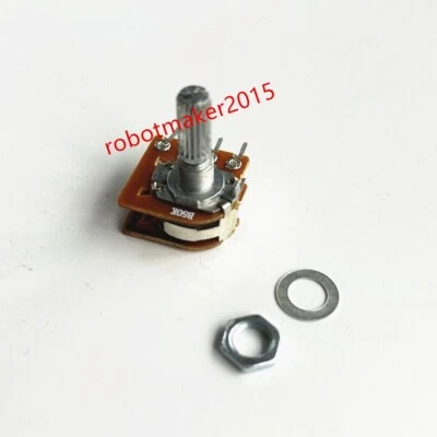2Pcs 50K B50K 503 8 Pins Dual Stereo Potentiometer Double Rotary shaft=25mm - Image 1 of 4