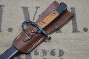 Japan Army  100% Cow Leather ARISAKA Bayonet Frog -  High Quality Repro - Picture 1 of 5