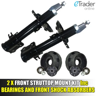 Vauxhall Vivaro Front Shock Absorbers X2 Struts Inc Strut Top Mounts 2001-2014 - Image 1 of 4