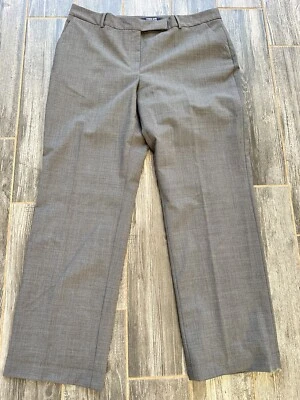 Pantalones modernos Lands End Outfitters grises lavables de lana con botones cremallera talla 16 nuevos sin etiquetas Foto 1 de 4