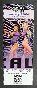 2024 NCAA Gymnastics Kentucky Wildcats vs LSU Tigers Ticket Stub 1/19/24 - Picture 1 of 2