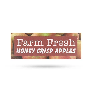 Farm Fresh Honey Crisp Apples Vinyl Decal Sweet and Juicy Locally Grown - Picture 1 of 67